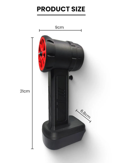 Powerful TurboFan Blower: Drill Attachment Combo